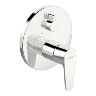 Hansa HANSAVANTIS Kit de montage prêt mitigeur baignoire encastré, levier, chrome