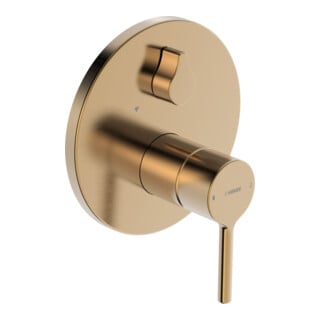 Hansa HANSAVANTIS Kit de montage prêt Mitigeur bain encastré, levier à broche, bronze brossé