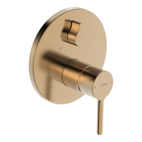 Hansa HANSAVANTIS Kit de montage prêt Mitigeur bain encastré, levier à broche, bronze brossé