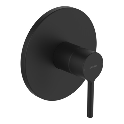 Hansa HANSAVANTIS Kit de montage prêt mitigeur douche encastré, levier à broche, mat noir