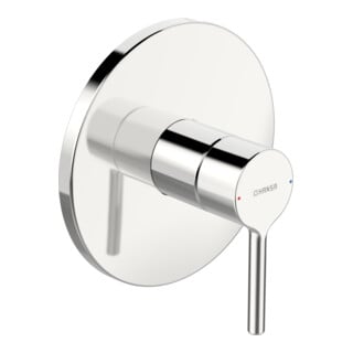 Hansa HANSAVANTIS Set de montage prêt à l'emploi Mitigeur douche encastré, levier à broche, chrome