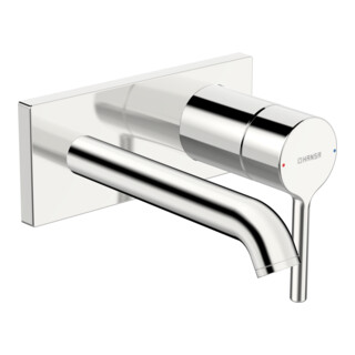 Hansa HANSAVANTIS Style UP Mitigeur lavabo monocommande, montage mural, bec 179 mm, chrome