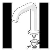Hansa Hohem Auslauf 59914202 Ausld. 192 mm chr