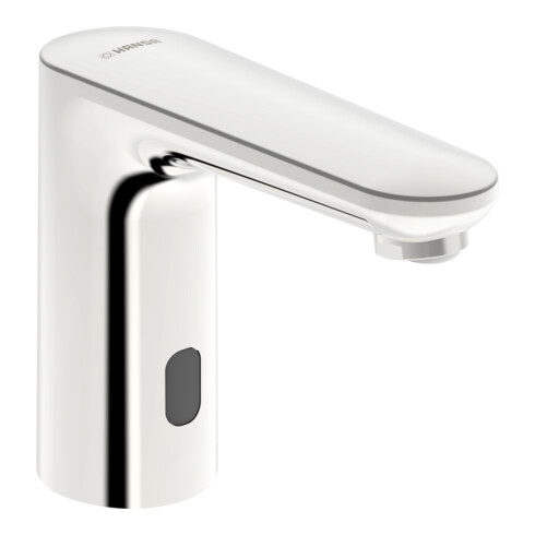 Hansa Infrarot-Waschtisch-Armatur HANSAELECTRA chrom, Netzbetrieb, Ausladung 123mm