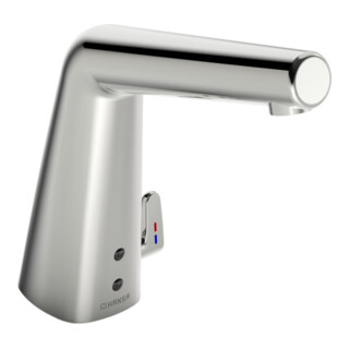 Hansa Infrarot-Waschtischarmatur HANSADESIGNO Style Netzbetrieb, Ausladung 138mm, chrom