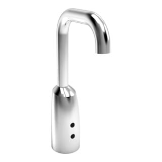 Hansa Infrarot-Waschtischarmatur HANSAELECTRA Batt, o. Abl-Garnitur, Ausl. 120mm, chr
