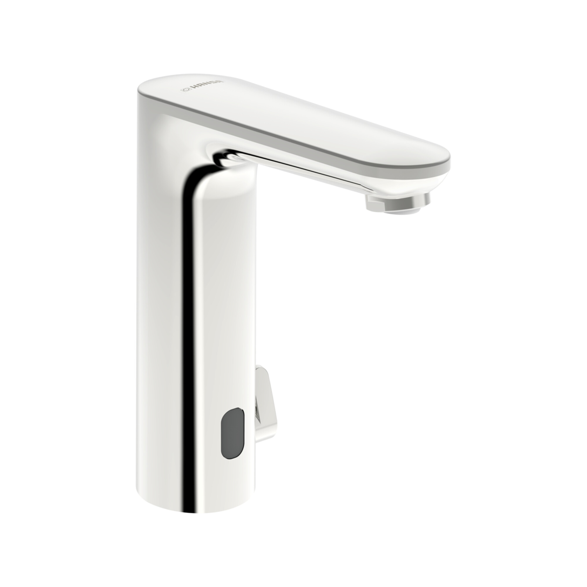 Hansa Infrarot-Waschtischarmatur HANSAELECTRA Netzbetr., o. Abl.garn, Ausl. 124mm, chr