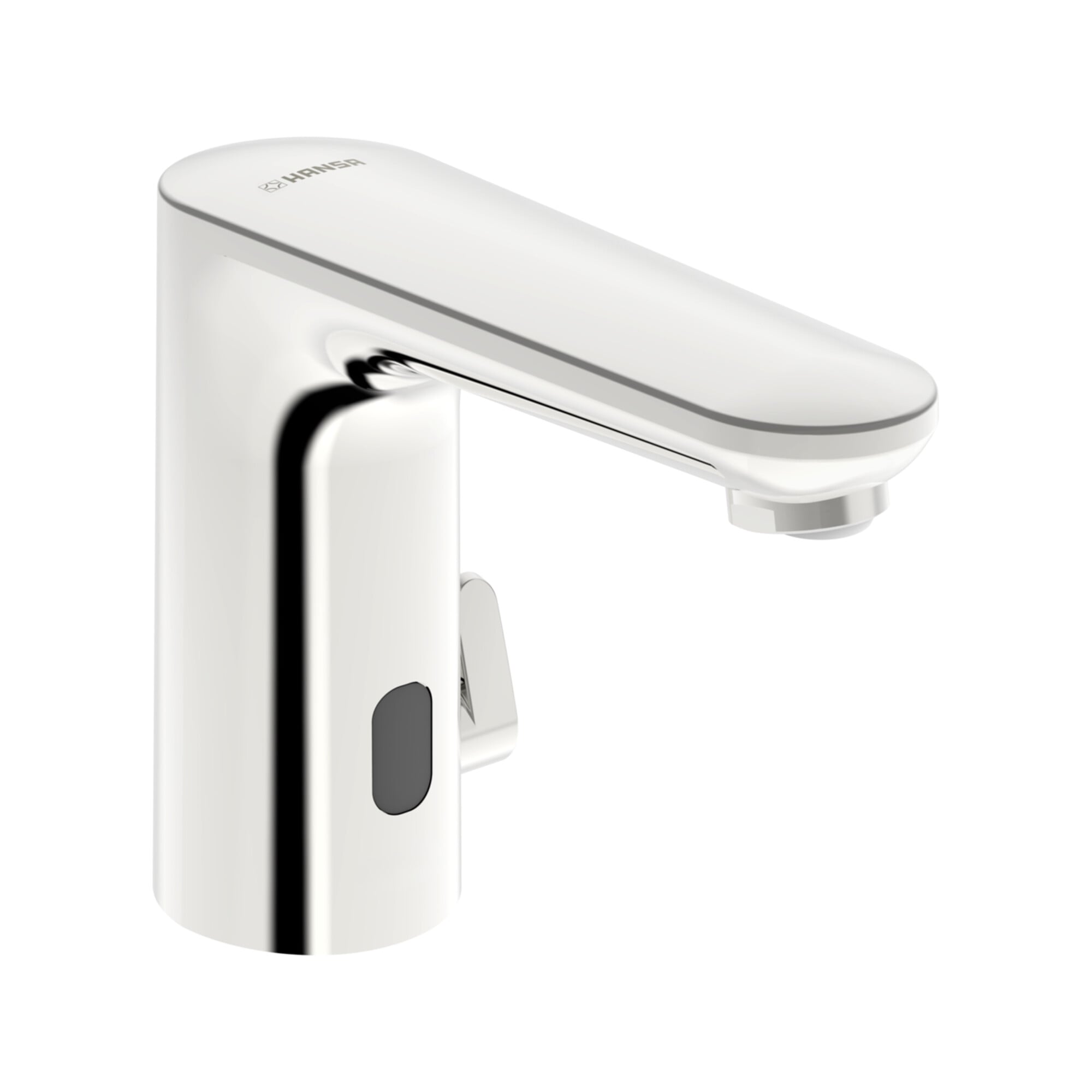 Hansa Infrarot-Waschtischarmatur HANSAELECTRA safety Netzbetr., o. Abl.garn, Ausl. 123mm, chr