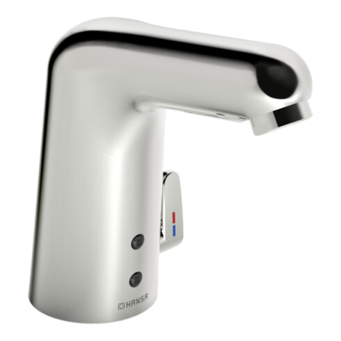 Hansa Infrarot-Waschtischarmatur HANSAMEDIPRO Netzbetrieb, Ausladung 117mm, chrom