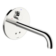 Hansa Kit de montage complet HANSAELECTRA A 245 mm, bras mural encastré, à piles, chromé