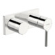 Hansa Kit de montage HANSAVANTIS Style Mitigeur monocommande baignoire/douche, montage mural, chromé-1