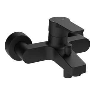 Hansa Mitigeur baignoire monocommande HANSATWIST AP, bec 162 mm, noir mat