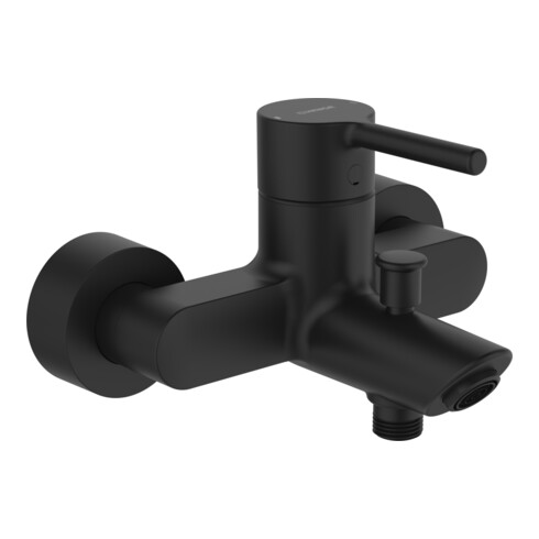 Hansa Mitigeur baignoire monocommande HANSAVANTIS AP, S-entrée, bec 154 mm, levier à broche, noir mat