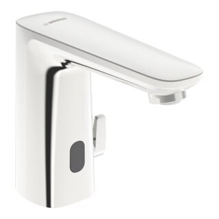 Hansa Mitigeur lavabo infrarouge HANSAELECTRA ECO+ chrome, à piles, portée 117 mm
