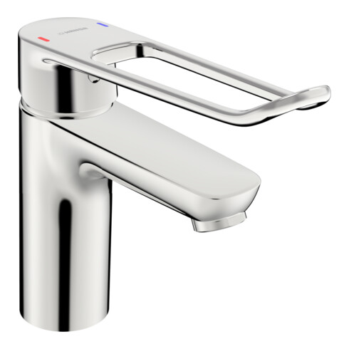 Hansa Mitigeur lavabo monocommande HANSACLINICA sans garniture, saillie 114 mm, chrome