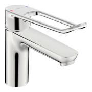 Hansa Mitigeur lavabo monocommande HANSACLINICA vidage push-open, bec 150 mm, chrome