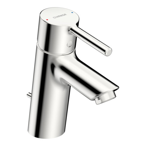 Hansa Mitigeur lavabo monocommande HANSAVANTIS avec garniture vidage, bec 109 mm, levier à broche, chrome