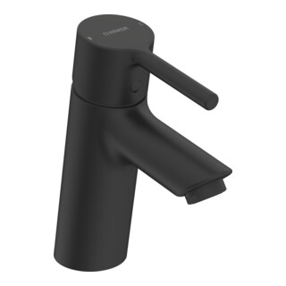 Hansa Mitigeur lavabo monocommande HANSAVANTIS avec vidage, bec 109 mm, levier à broche, mat-noir