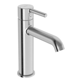 Hansa Mitigeur lavabo monocommande HANSAVANTIS Style levier à broche, sans trop-plein, bec 133 mm, chromé, courbé