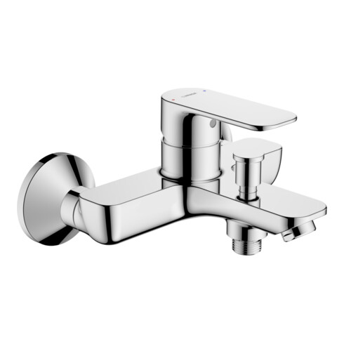 Hansa Mitigeur monocommande baignoire/douche HANSABASIC tirette, clapet anti-retour, bec 165 mm, chrome