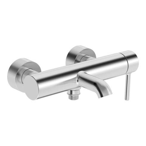 Hansa Mitigeur monocommande baignoire HANSAVANTIS Style commande latérale, levier à broche, bec 168 mm, coudé S