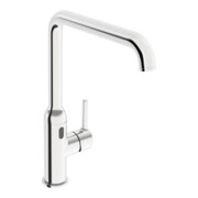 Hansa Mitigeur monocommande d'évier HANSAVANTIS Style Hybrid Hyb./Alim./Bluet., bec 255 mm, chromé