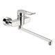 Hansa Mitigeur monocommande HANSACLINICA pour lavabo, bec 377 mm, mural, poignée à levier, chrome-1