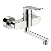 Hansa Mitigeur monocommande lavabo HANSACLINICA Saillie 227 mm, montage mural, chrome