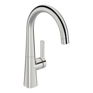 Hansa Mitigeur monocommande lavabo HANSADESIGNO Style avec garniture de vidage, bec 167 mm, chrome