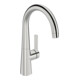 Hansa Mitigeur monocommande lavabo HANSADESIGNO Style avec garniture de vidage, bec 167 mm, chrome-1