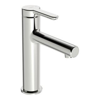 Hansa Mitigeur monocommande lavabo HANSADESIGNO Style Haut, sans garniture vidage, bec 125 mm, chrome