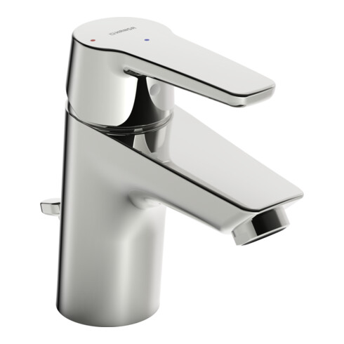 Hansa Mitigeur monocommande lavabo HANSAPOLO variante éco, avec tablette, H 103mm, chrome