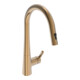 Hansa Mitigeur monocommande pour évier HANSADESIGNO Style commande latérale, 2 jets, A 231 mm, bronze brossé-1