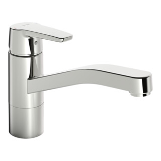 Hansa Mitigeur monocommande pour évier HANSAPOLO Eco 3,36 l/m, bec pivotant 215 mm, chromé
