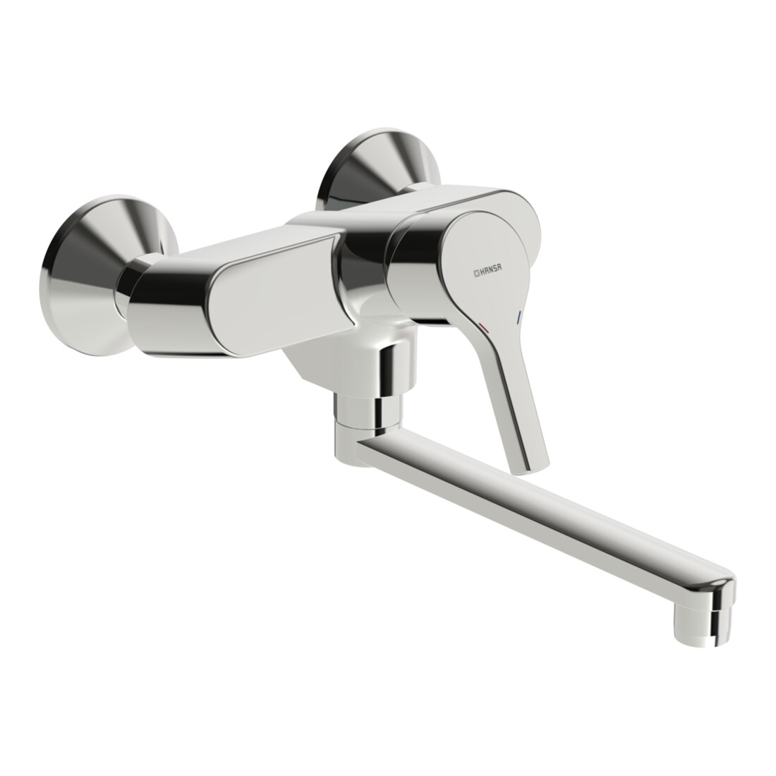 Hansa Mitigeur mural pour évier HANSAPALENO pivotant, portée 284 mm, chrome