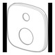 Hansa Plaque de recouvrement 59914578 154 x 154 mm chromé-1