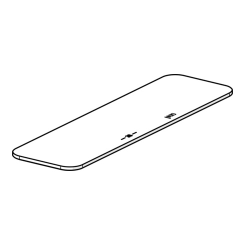 Hansa Plaque de recouvrement blanche 59914598