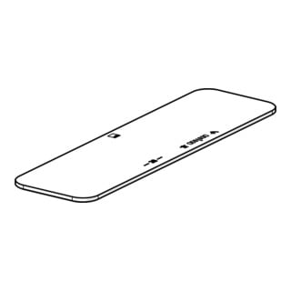 Hansa Plaque de recouvrement blanche 59914606