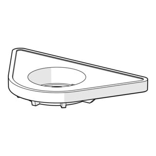 Hansa PVC-Befestigungsplatte 59910008