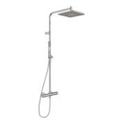 Hansa Regenbrause-Thermostat HANSAAURELIA Wandmontage, 1-strahlig, eckig, chrom