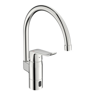 Hansa Robinet de cuisine infrarouge HANSACARE Hybrid/Bluetooth, batt., bec 178 mm, chromé