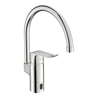 Hansa Robinet de cuisine infrarouge HANSACARE Hybrid/Bluetooth, réseau, bec 178 mm, chrome