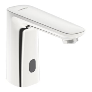 Hansa Robinet de lavabo infrarouge HANSAELECTRA chromé, alimentation secteur, bec 117 mm, 1 arrivée