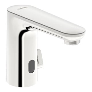 Hansa Robinet de lavabo infrarouge HANSAELECTRA digi. Secteur, sans garniture, bec 123 mm, ND, chromé