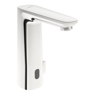Hansa Robinet infrarouge pour lavabo HANSAELECTRA chrome, alimentation, portée 118 mm