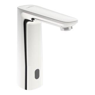 Hansa Robinet lavabo infrarouge HANSAELECTRA chrome, pile, portée 118 mm