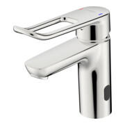 Hansa Robinet mitigeur lavabo HANSACLINICA Hyb. dig. Service, Batt, levier, H 115 mm, chromé