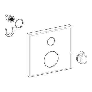 Hansa Ros. 59914222 150 x 150 mm chromé