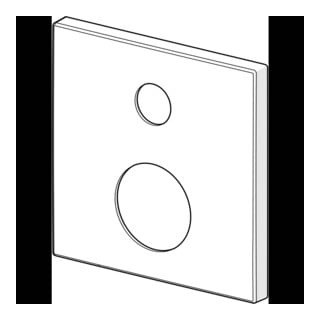 Hansa Ros. 59914315 150 x 150 mm chromé