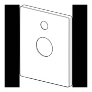 Hansa Ros. 59914327 185 x 150 mm chromé